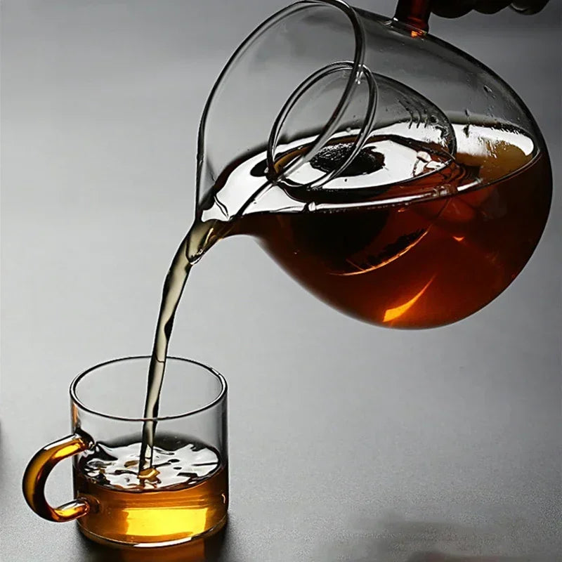 New High Quality Glass Fair Cup Teapot Maker Heat-resistant Thickened With Filter Liner Flower Tea Cup Transparent Glass Teapot