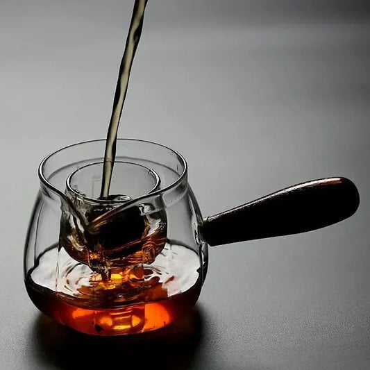 New High Quality Glass Fair Cup Teapot Maker Heat-resistant Thickened With Filter Liner Flower Tea Cup Transparent Glass Teapot