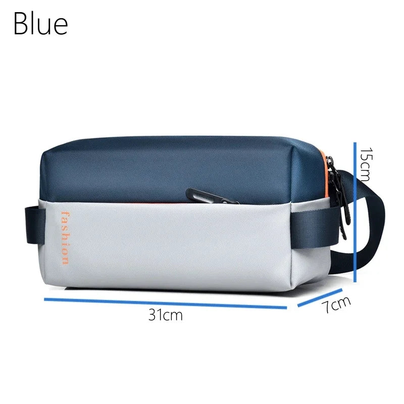 New Men Waterproof Crossbody Oxford Large Storage Capacity Multifunction Anti-theft Sling Shoulder Messenger Chest Bag Pack