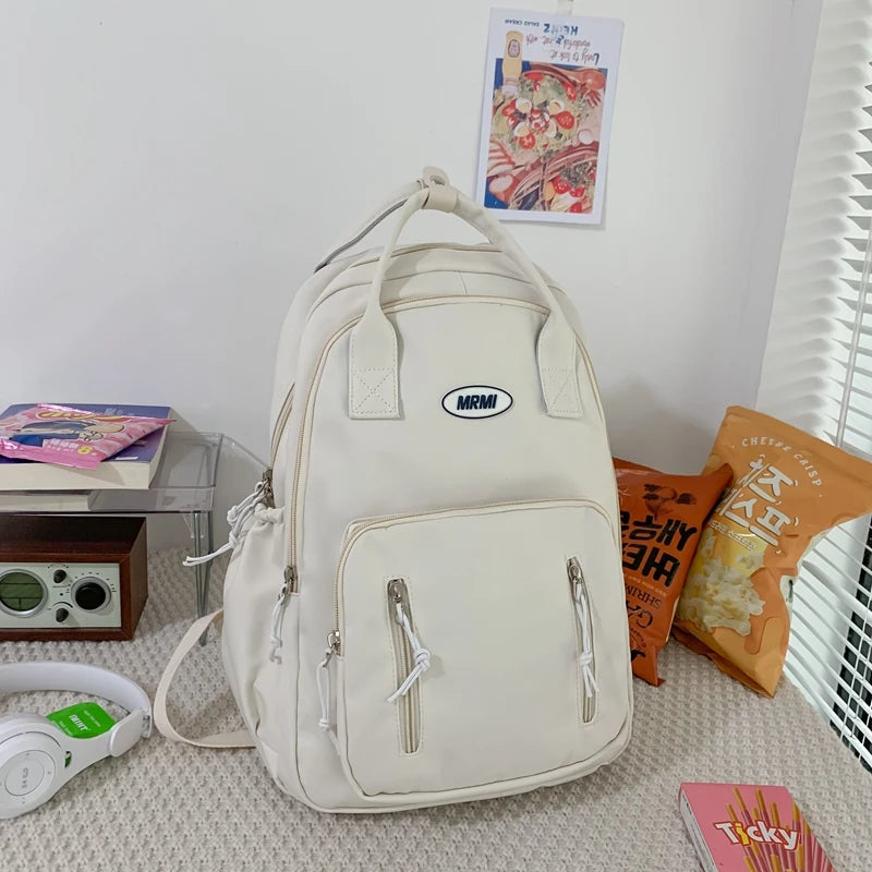 New Multiple Pockets Women Backpack Female Man Waterproof Nylon Travel Bag Kawaii Schoolbag For Boys Girl Student Bookbag