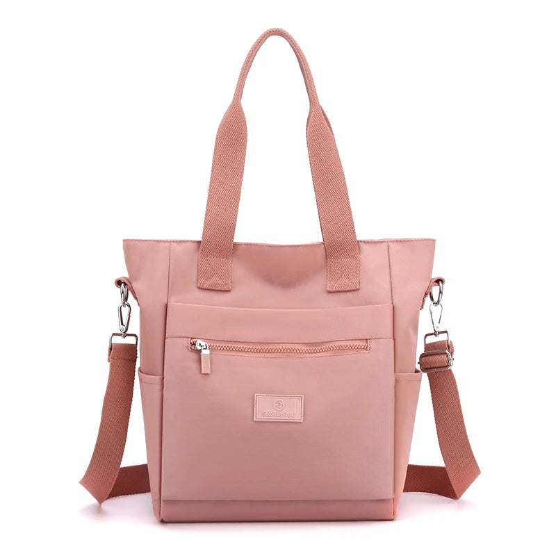 New Women Handbags Fashion Waterproof Oxford Tote Casual Nylon Shoulder Bag Mummy Large Capacity Canvas Top-handle Travel Bag