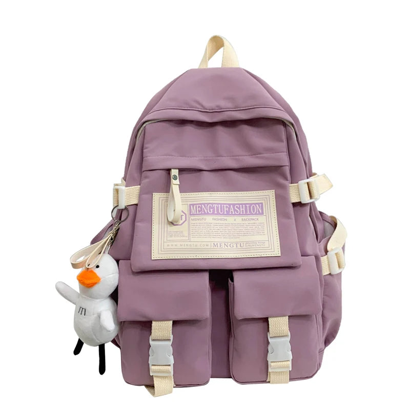 New Women High Capacity Student Backpack Girl Travel Leisure School Bag Lady Nylon Book Fashion Female Laptop College Kawaii Bag