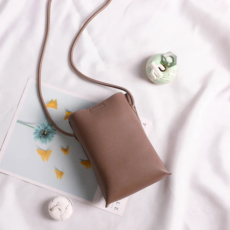 New Women Small Shoulder Bags PU Leather Handbags Fashion Female Large Capacity Crossbody Bags for Lady Solid Flap Phone Wallets