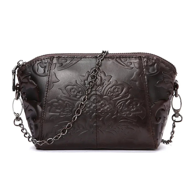 New genuine leather WOMEN'S shoulder vintage cowhide crossbody fashion mini hand casual messenger bag
