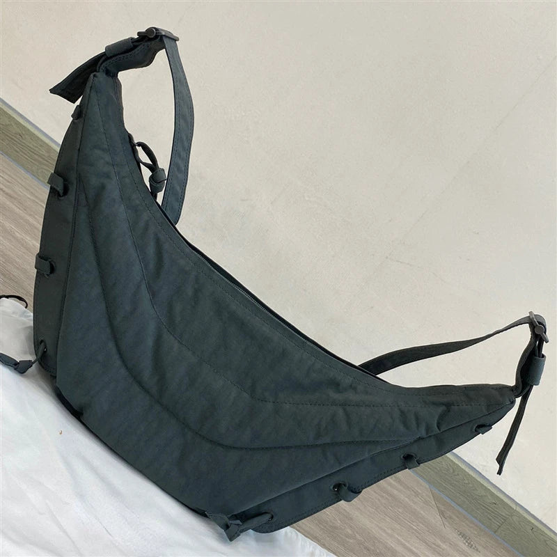 Niche Crossbody Bag Casual Bandage Design Nylon Shoulder Bags Large Capacity All-match Practical Hobo Bag Fashion Female Purses