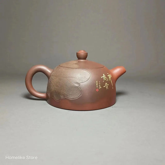 Nixing Handmade Master Teapot Bamboo Carving filter handmade nixing clay customized gifts authentic theiere