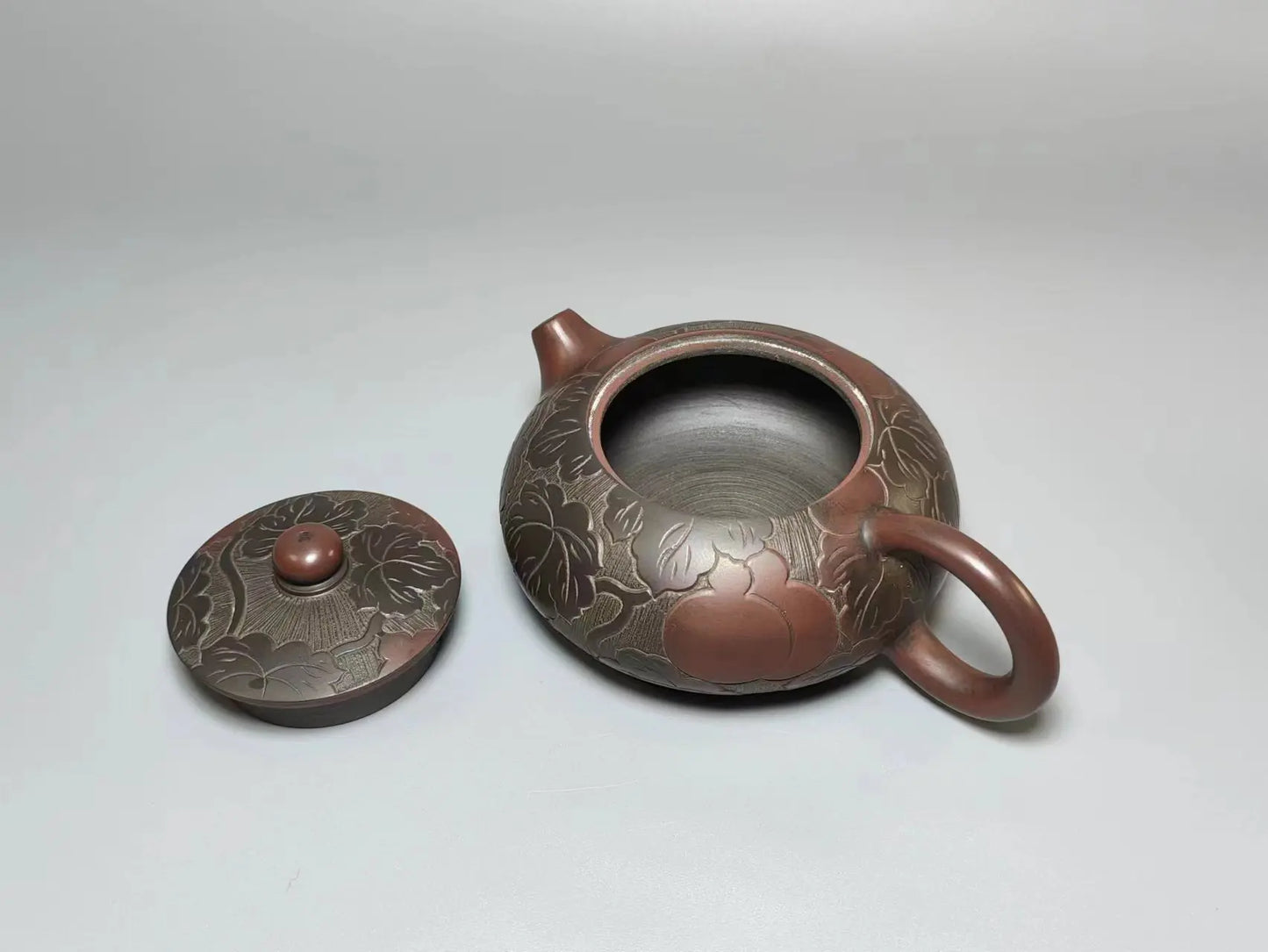 Nixing Handmade Teapot Master Gourd Flat Xishi filter handmade nixing clay customized gifts authentic theiere