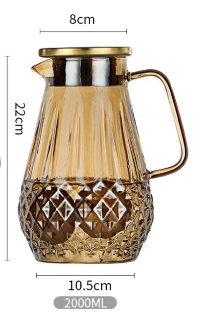 Northern Europe heat-resistant glass teapot,High capacity thickened glass,Can be heated,High-quality home tea set, coffee pot