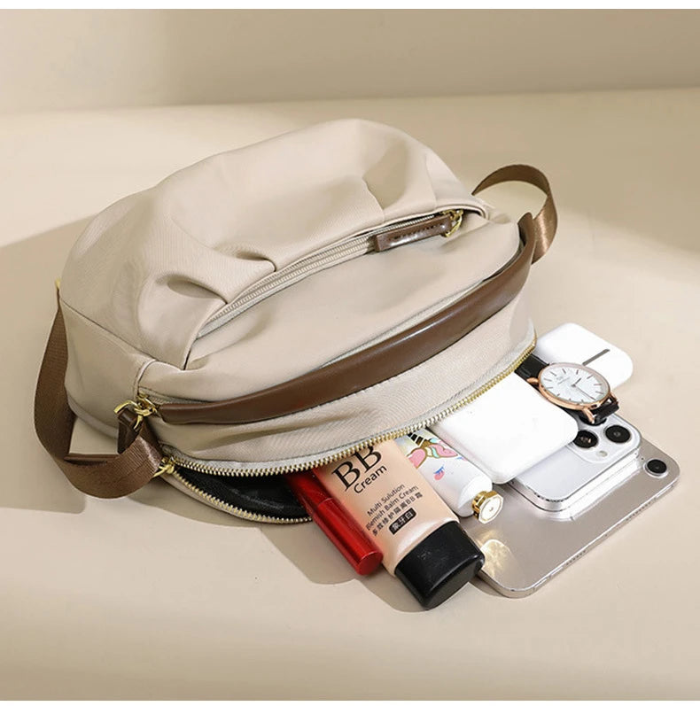 Nylon Shoulder Bag Women Fashion Crossbody Messenger Bag Ladies Casual Commuter Cell Phone Bag
