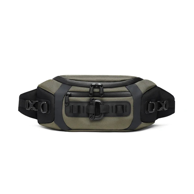 OZUKO Waist Bag Fashion Men Outdoor Sports Tactical Fanny Pack Multifunction Waterproof Male Chest Bag Mens Crossbody Bags Bum
