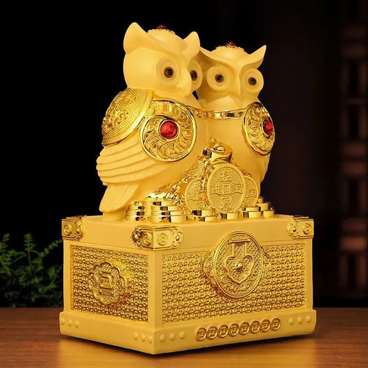 Owl Ornaments Living Room Decoration Chinese Gift Home Creative Animal Bird Statues Sculptures