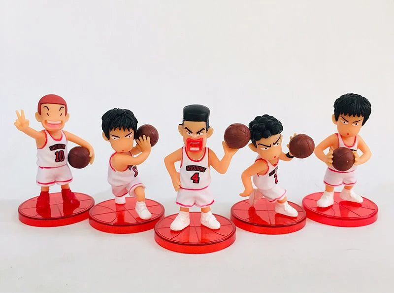 PVC Cartoon Boys Playing Basketball Car Ornament Micro Landscape Bonsai Decoration Desktop Creative Trinket Home Accessories