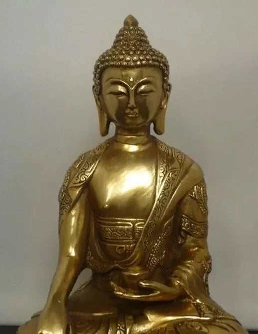 Patung Tembaga Tibet Buddha Tibet Shakyamuni Patung Buddha Perunggu
