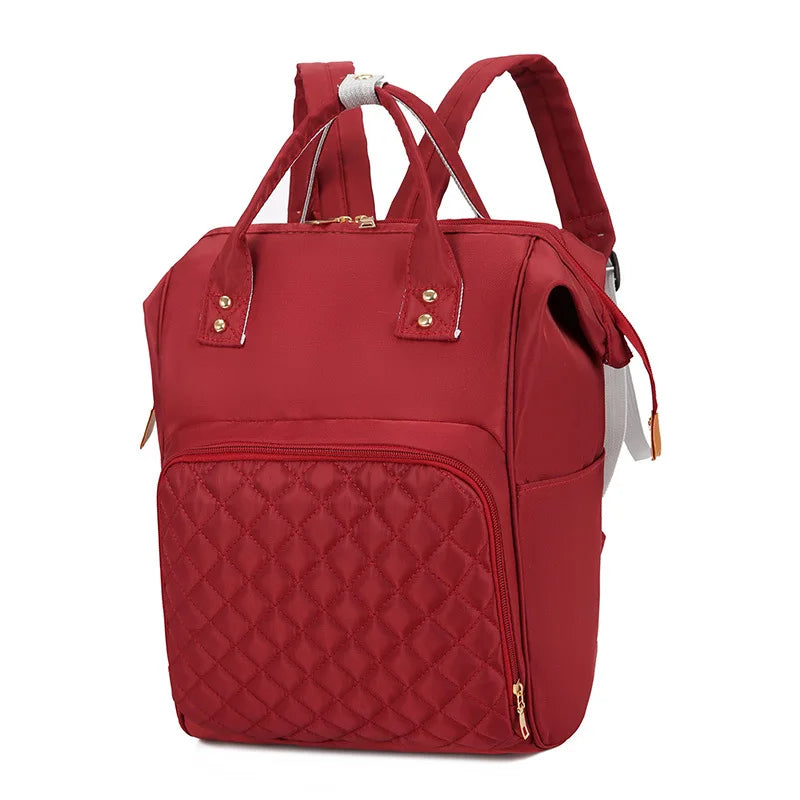 Personalized Embroidery Cartoon Cute Diaper Bag Backpack For Mom Baby Bags Waterproof Large Capacity Multi-Function Backpack