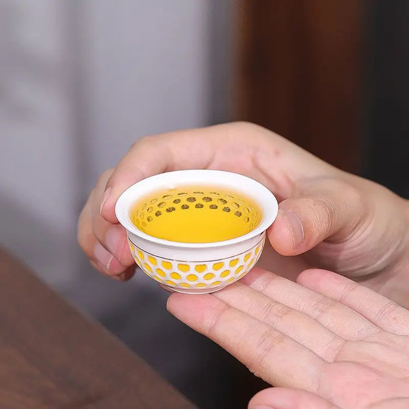 Porcelain Service Gaiwan Tea Cups Mug of Tea Ceremony Teapot Chinese Portable Kung Fu Travel Tea Set, Ceramic Teacup Drinkware
