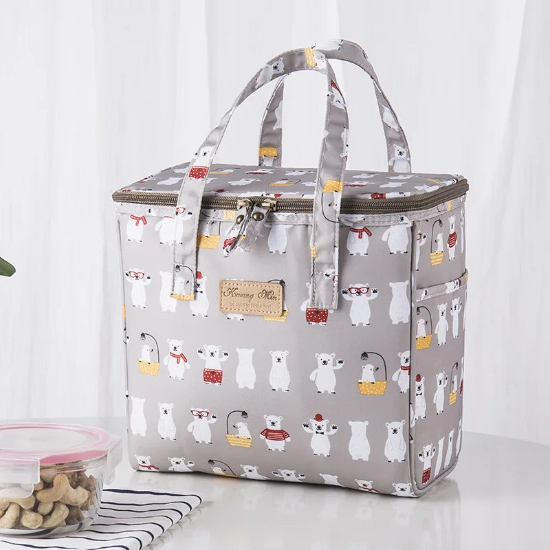 Portable Cans Camping Thermal Cooler Bag For Food drinks Lunch Bag Waterproof travel Picnic Insulated Bag Lunch Box Refrigerator