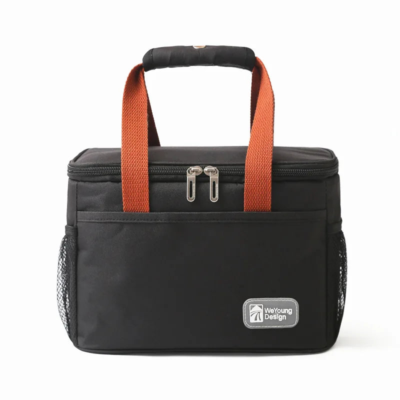 Portable Cooler Bag Picnic Lunch Bag Container Basket Drink Food Delivery Bag Thermal Insulated Lunch Box Work Camping Travel