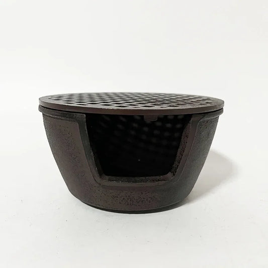 Portable Small Cast Iron Stove Grill Charcoal BBQ Grill TableTop BBQ Retro Tea Oven Heating Stove Holder Teapot Base