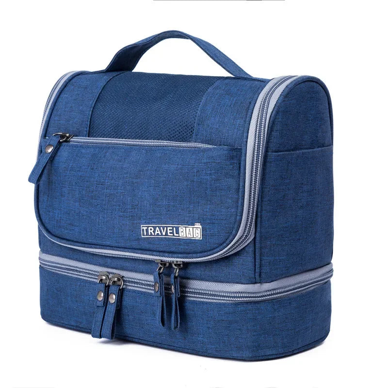 Portable Waterproof Oxford Women's Cosmetics Bags Travel Essentials Organizer Makeup Bag for Ladies Toiletry Storage Bag