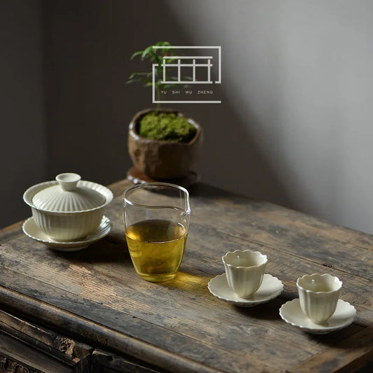 Private Customize Chinese Tea Set Tea Set Ceramic Portable Teapot Set Travel Gaiwan Tea Cups of Tea Ceremony Teacup Fine Gifts
