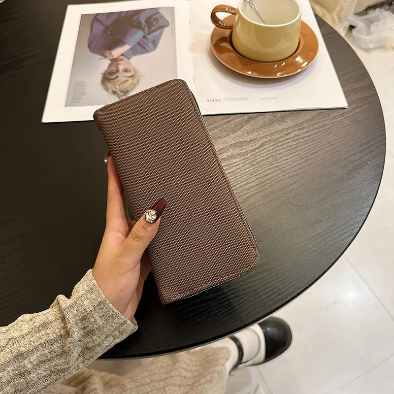 Pu Leather Women Wallets Women Purses Fashion Long Zipper Women's Wallet Money Coin Holder Female Long Purse Female Purse Zipper