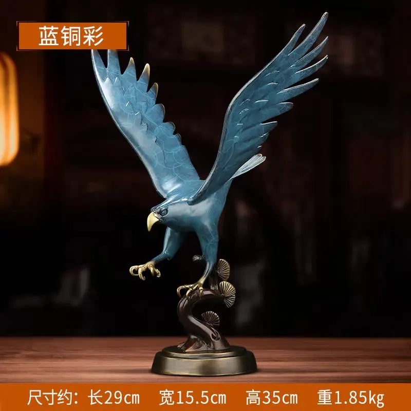 Pure copper eagle statue placed pieces of Feng Shui home decoration decoration hotel office home decoration accessories