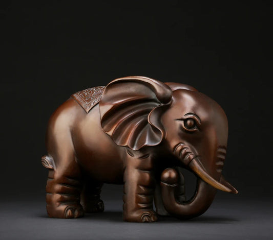 Pure copper feng shui elephant furnishes a large wealth elephant statue home decoration accessories good luck home decor