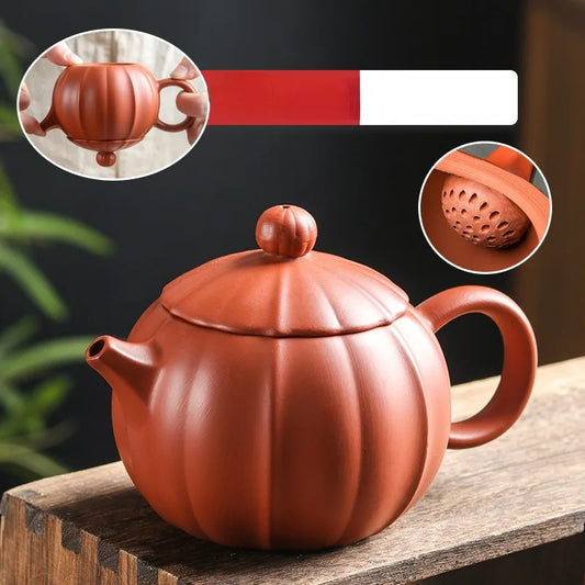 Purple Clay Tea Pot Raw Ore Zhu Mud Beauty Tea Infuser Handmade Filter Teapot Tradition Zisha Tea Set