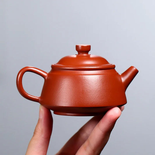 Purple Clay Teapot Authentic Handmade Famous Tea Raw Ore Purple Sand Card Cover Small Golden Bell Dahongpao Tea Mud Material
