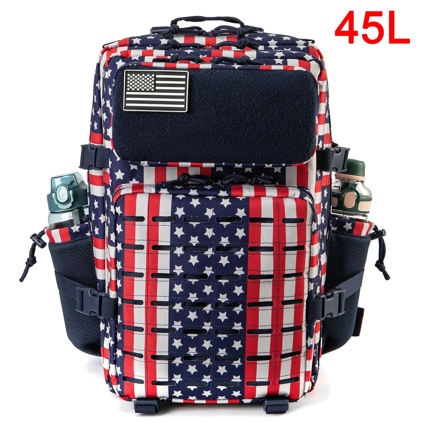QT&QY 25L/45L survival Tactical Backpack for Women/men EDC Laser Cut Molle Daypack School Bag Gym Rucksack with Dual Cup Holder