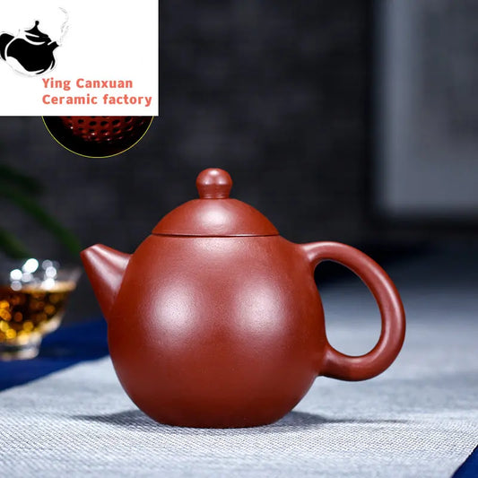 Raw Ore Dahongpao Dragon Egg Teapot Chinese Yixing Handmade Tea Kettle Purple Clay Filter Beauty Tea Pot Tea Sets Accessories