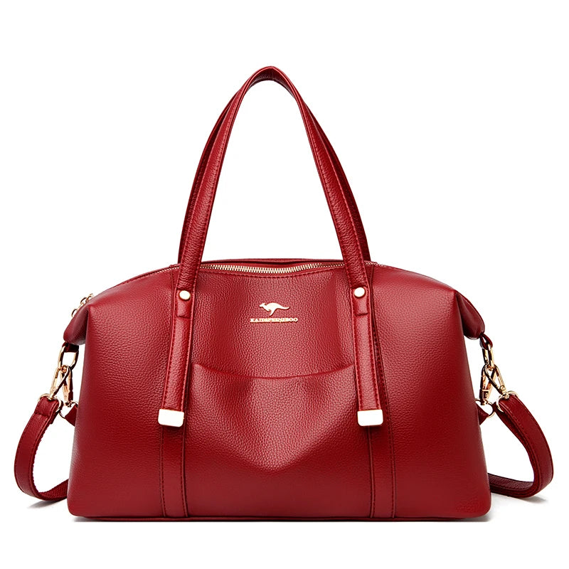 Real Women Soft Leather Shoulder Bags Luxury Women's Bag High Quality Ladies Handbag Fashion Female Messenger Bag Large Tote Sac
