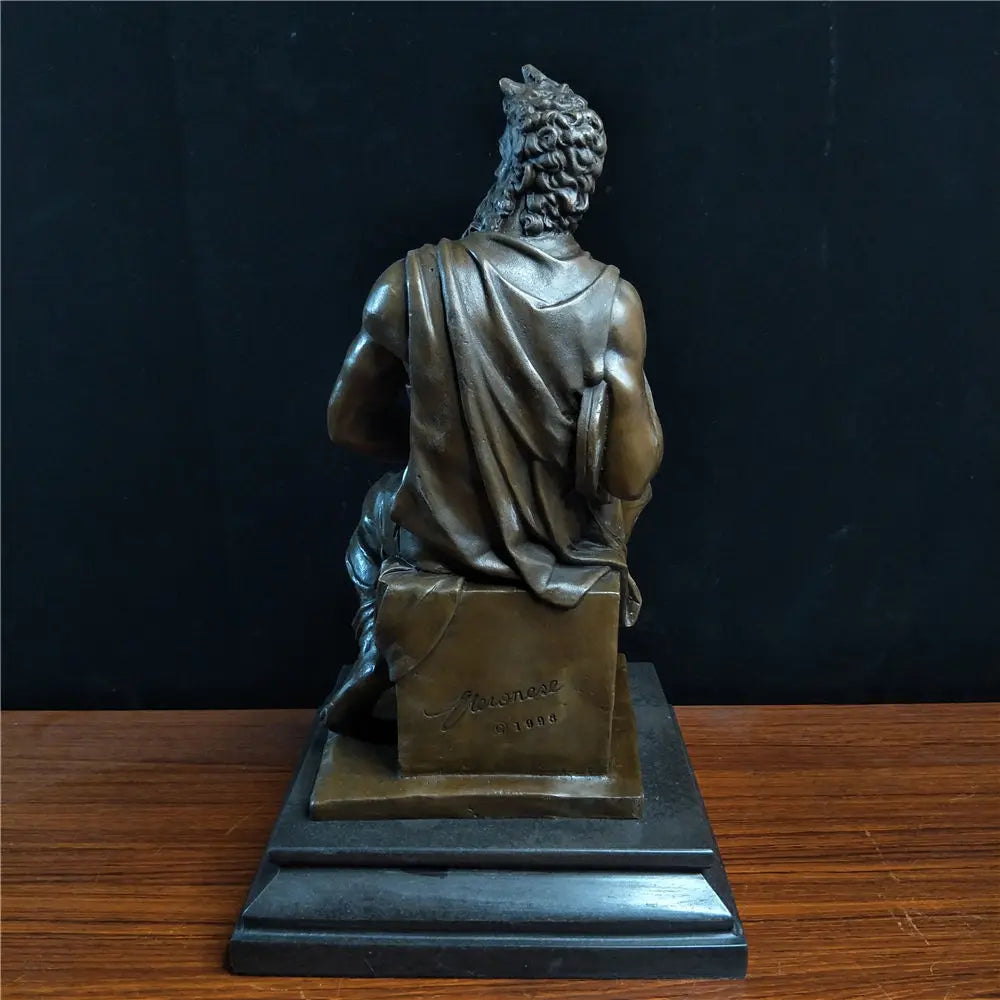 Religious Statue Moses Indoor Decor Bronze Sculpture TPY-010 QIbronze Crafts Carving Decoration