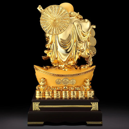 Resin Maitreya Buddha Decorative Statue,Chinese big belly laughing Buddha statue,Home living room housewarming lucky craft gifts