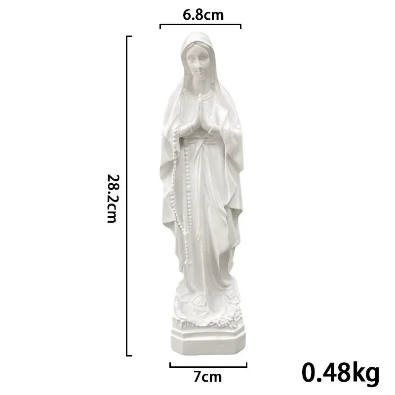 Resin Our Lady of Guadalupe Figure Virgin Mary Statue Religious Gifts Ornament Mother God Home Decoration Sculpture Accessories