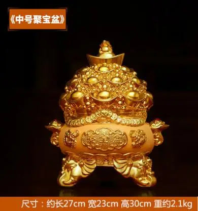 Resin money box statue Gold ingot boxes Feng Shui home decoration accessories birthday present home decor
