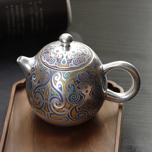 Retro Chinese Handmade Kongfu Tea Set, Ceramic Yixing Teapot, Oolong Puer Tea, Boil Water, Clay Kettle, High-end Gift