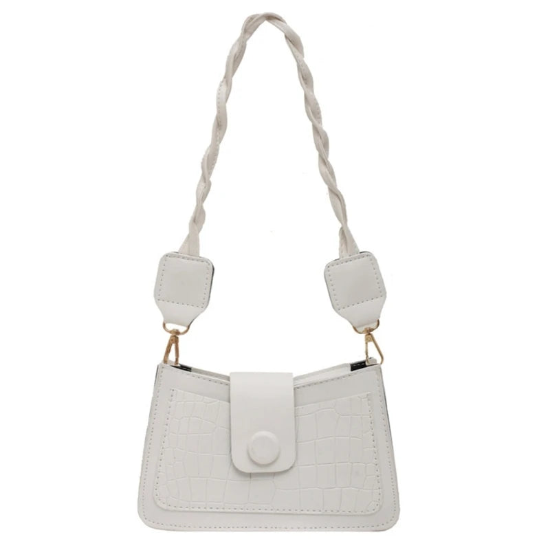 Retro Embossed Clutch Shoulder Bag Tote Handbag Sling Phone Pouch for Women Shopping Underarm Bags