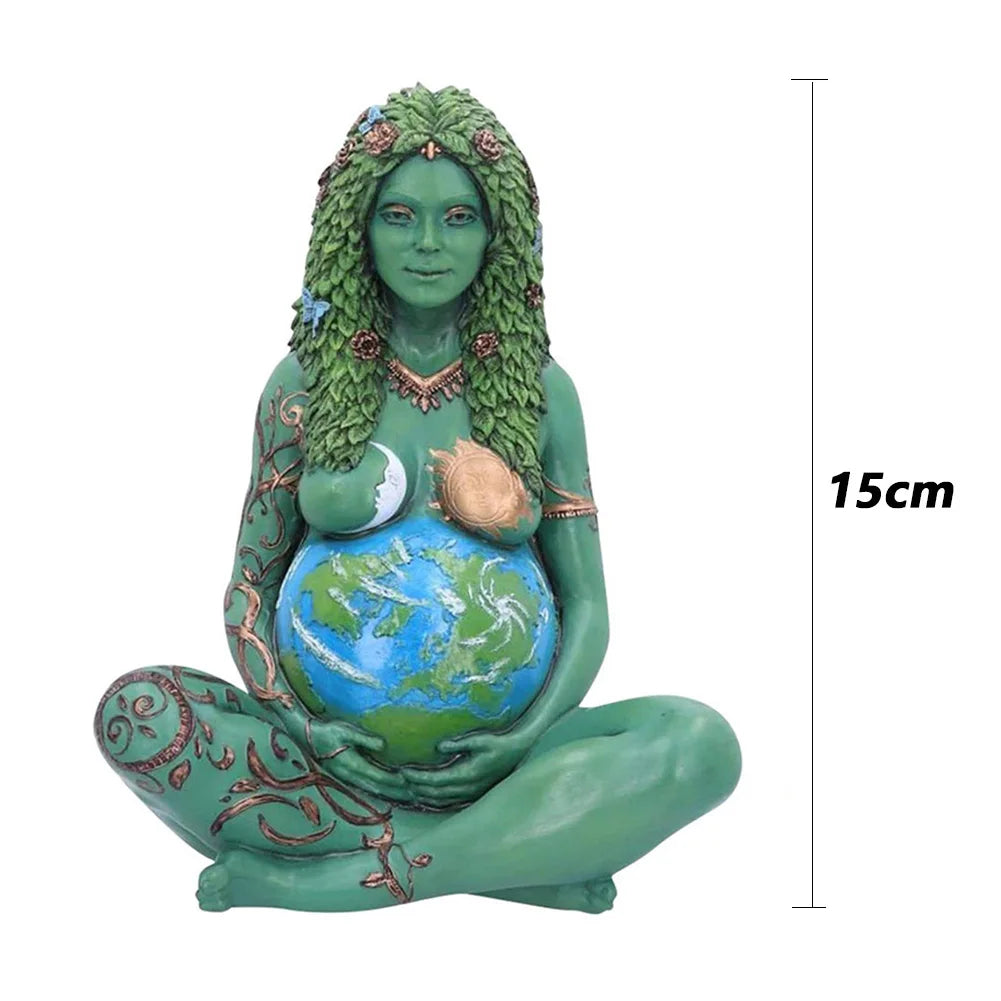 Retro Home Ornaments Nordic Resin Statue of The Earth Victory Goddess Mother Sculpture Living Room Decoration Desktop Figurines