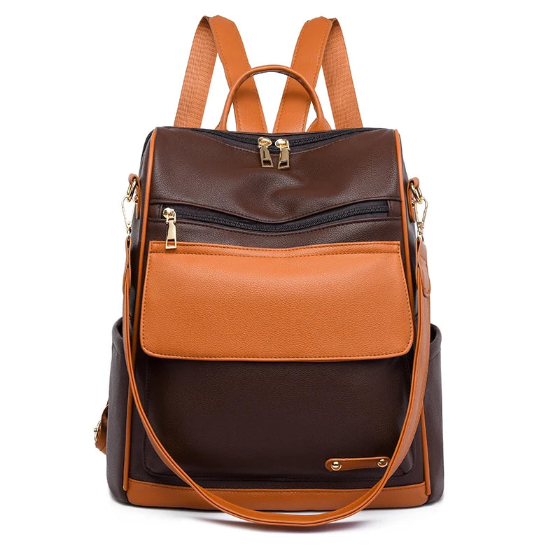Retro Multifunctional Large Capacity Backpack With Anti Splash Water Travel Mochilas Luxury Women's Designer Brand Bagpack Sac