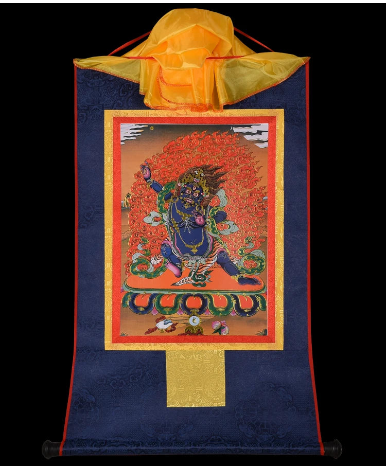 GOOD Thangka Tibet Buddhism HOME temple altar WALL Decor art Vajrapani Bodhisattva Buddha Mandala Thang-ga Hanging painting