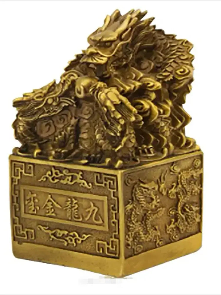 Wholesale pure copper dragon print ornaments Home crafts ornaments