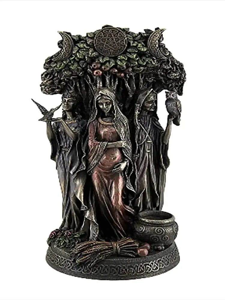Resin Statues Danu Irish Triple Goddess Cast Bronze Statue
