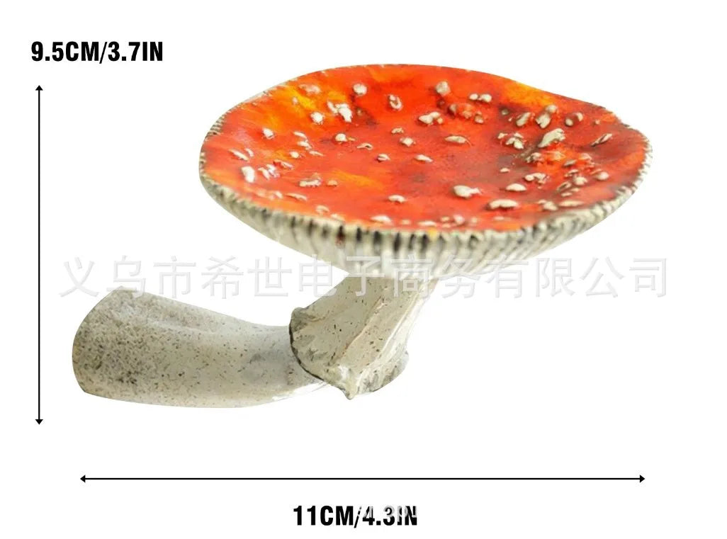 Mushroom Hanging Shelf Resin Wall Floating Shelf Amanita Mushroom Shape Home Decor Ornaments for Wall Hanging Shelves