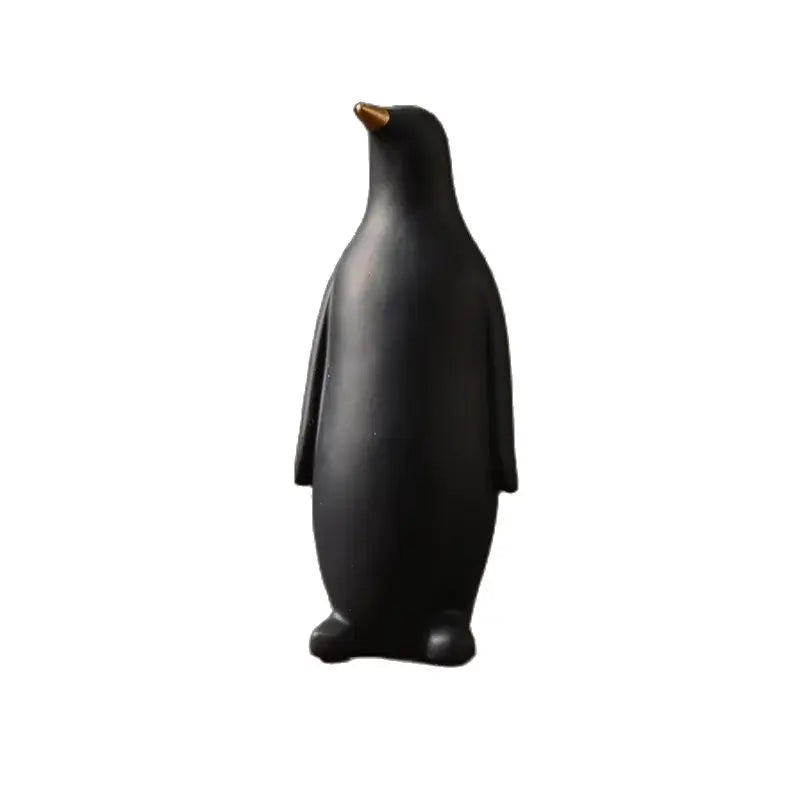 Resin penguin crafts living room creative furnishing modern simple home decoration for free shipping