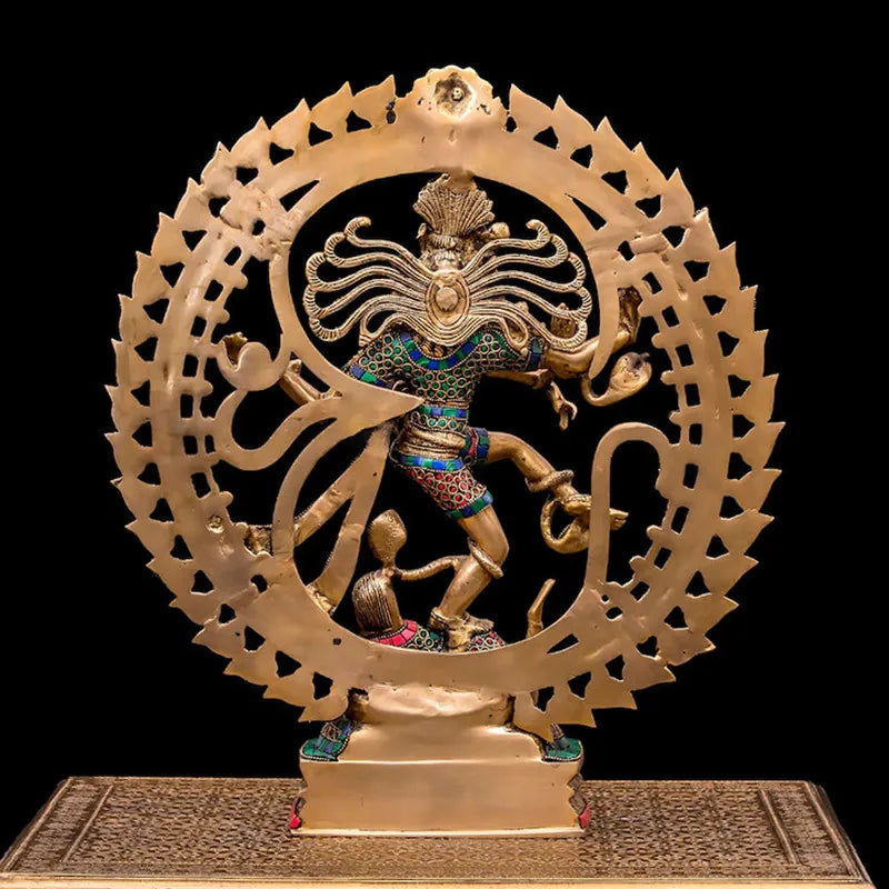 Thailand trunk Buddha Statue, Temple garden living Elephant God, Treasure, Big Belly, Double Role, India Shiva Statue Ornaments
