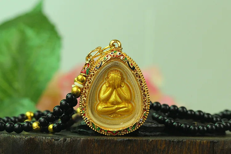 Southeast Asia Thailand Temple Greco Buddhist Efficacious talisman Exorcise evil spirits GOOD LUCK Buddha card Pendant Amulet