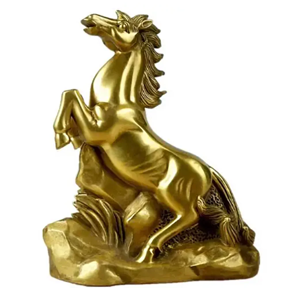 Copper Horse Office Decoration for Wealth, Zodiac Horse, Pure Copper Horse, Success, Living Room Home Decoration