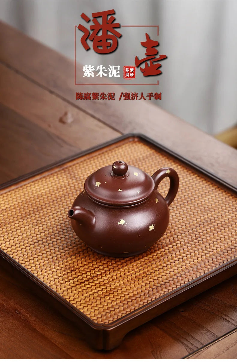 Yixing Purple Clay Pot Raw Mine Dahongpao Fair Pot Kung Fu Tea Set Teapot 210ml