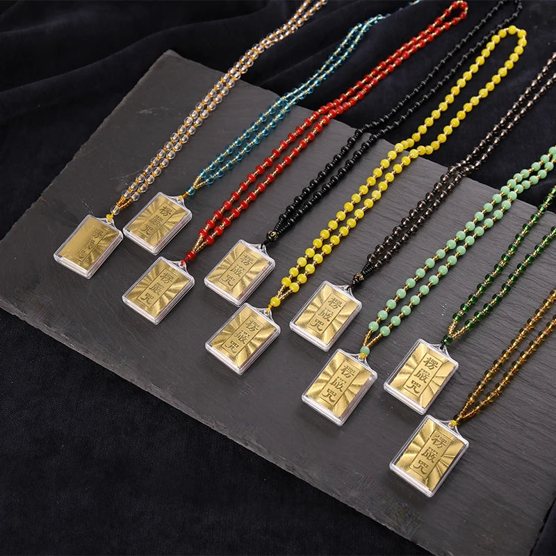 10PCS Buddhist supply Greco-Buddhist pocket travel safe Exorcise evil spirits Almighty talisman Shurangama Mantra Pendant Amulet